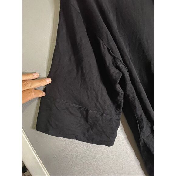 Donna Karan Sleepwear Black Cowl Neck Soft Sleep Shirt Women's Size L/XL - Picture 3 of 7